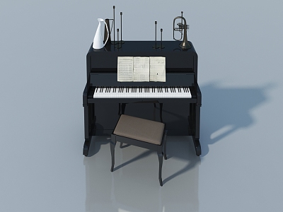 Musical instrument sound sink perfume cosmetics 3d model