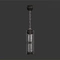 Modern Transparent Crystal Earrings With Black Top Chain And Rectangular Pendants