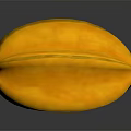 Fresh Ripe Yellow Star Fruit With Smooth Glossy Skin On Dark Reflective Surface