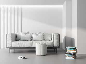 Modern double sofa 3d model