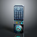 Modern Smart Electronic Lock With Digital Keypad Touchscreen Display And Camera 3d model