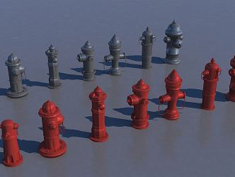 Hyundai fire hydrant 3d model