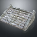Stone Stairs With Natural Rough Texture And Architectural Step Structure Design