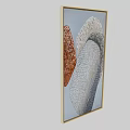 Modern Abstract Picture Frame With Colorful Textured Artwork And Decorative Design