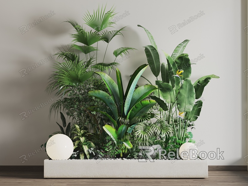 modern potted plant model