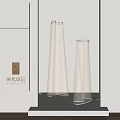 Elegant Transparent Floor Lamps With Modern Cylindrical Design In Minimalist Room
