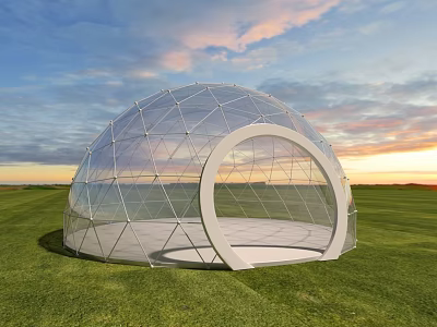 spherical awning 3d model