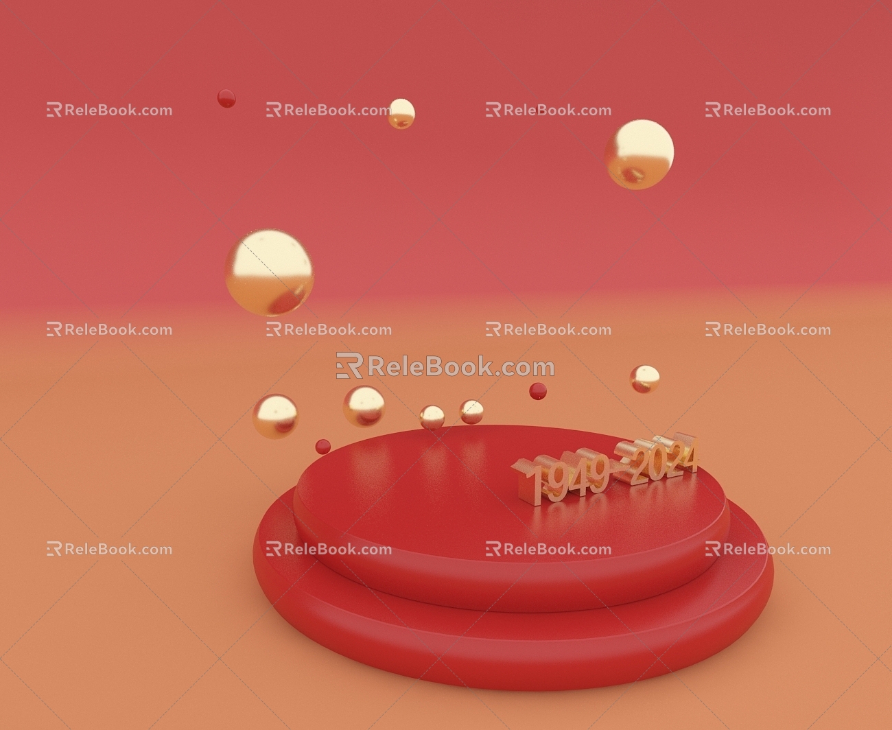 E-commerce scene 3d model