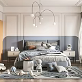 Cozy Kids Room Interior With Soft Bedding Playful Toys And Modern Chandelier