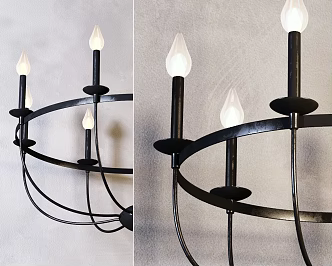 American chandelier 3d model