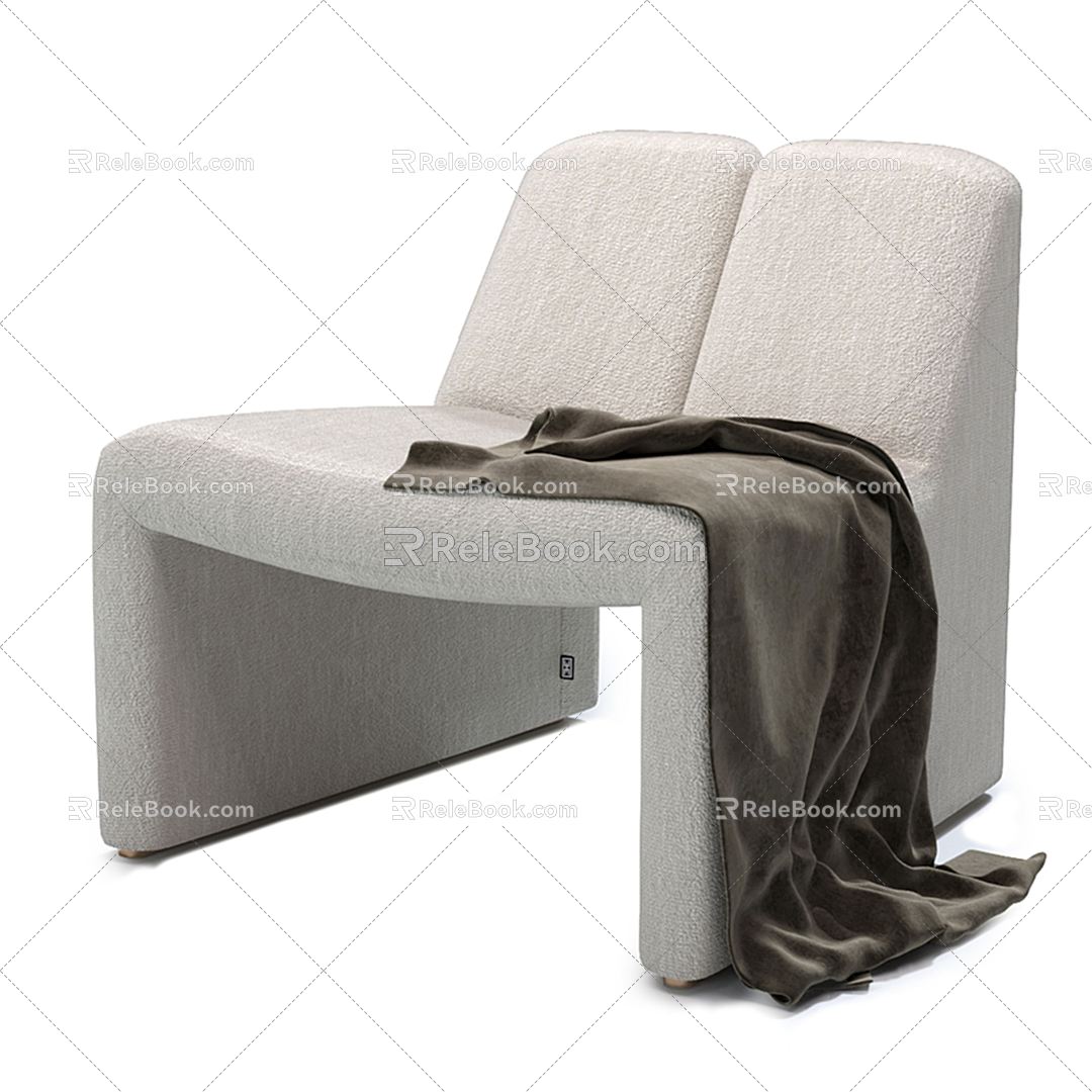 Modern Single Sofa Leisure Chair 3d model