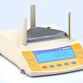 Industrial Electronic Balance with High Precision Digital Display Weighing Platform and Control Buttons 3d model