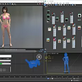 Detailed Game Movie Female Character In Pink Bikini Standing Pose