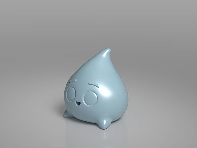 Cute little ghost 3d model