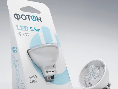QOTOHO LED 5.5Set Bulb with 560lm GU5.3 220B Lighting Product 3d model