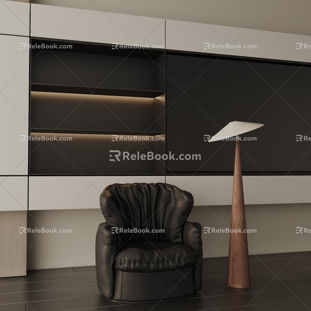 Modern floor lamp 3d model