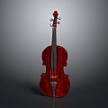 High Quality Red Wooden Violin With Classic Handcrafted Design Features