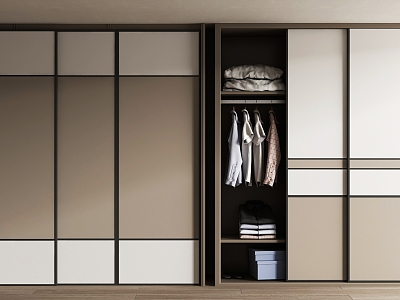 Modern wardrobe model