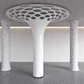 Special-Shaped Column Stained Glass Column Petal Column Hollow-out Decorative Column Special-Shaped Landscape Column Landscape Rest Pavilion Styling Column 3d model