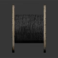 Industrial Black Cable Reel With Wooden Spool For Electrical Applications
