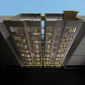 Multi Story Rural Self Built House Exterior Design With Commercial Ground Floor Yellow White Facade