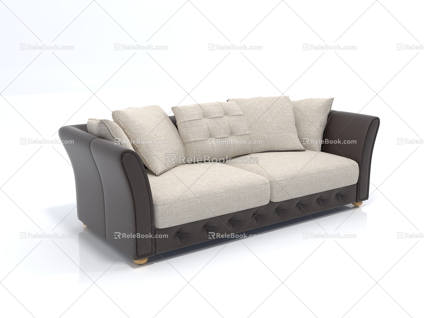 Sofa Combination Sofa Casual Sofa Office Sofa Leather Sofa Fashion Sofa Sofa Combination 3d model