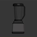 Dark Colored Modern Electric Blender With Transparent Container And Stable Base