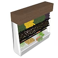 Colorful Vegetables Display On Multi Layer Wooden Top Shelf With Neat Arrangement