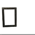 Vintage Metal Picture Frame With Carved Design And Antique Aged Appearance