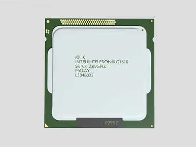 Industrial Equipment Intel Celeron G1810 CPU Processor with 3.40GHz Frequency Technical Details 3d model