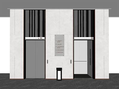 Modern Elevator 3d model