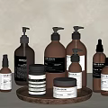 Modern Daily Cleaning Essentials With Amber Glass Bottles Jars And Pump Sprayers