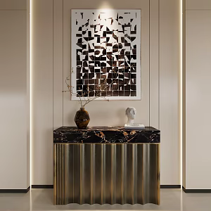 Modern Entrance Cabinet Low Cabinet Side Cabinet Painting 3d model