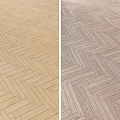 Wooden Flooring with Herringbone Pattern in Light and Dark Tones for Modern Interiors