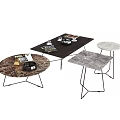 Modern Coffee Tables With Marble Tops Rectangular Round Square Shapes And Metal Frames