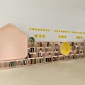 School Library With Colorful Bookshelves Multiple Reading Areas And Cozy Design For Students