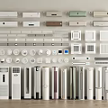 Modern air conditioning combination 3d model