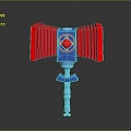 Hammer Warhammer Cartoon Hammer Magic Hammer Thor's Hammer Ancient Weapons Cold Weapons Medieval Items 3d model