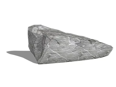 Natural Stone and Wood Craftsmanship in Decorative Design Projects 3d model