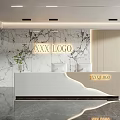Modern Front Desk Company Front Desk 3d model