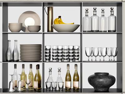 Modern Tableware Supplies 3d model