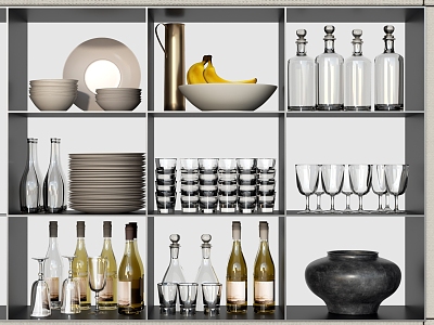 Modern Tableware Supplies 3d model