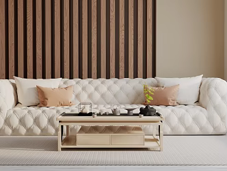 Modern three-seat sofa 3d model