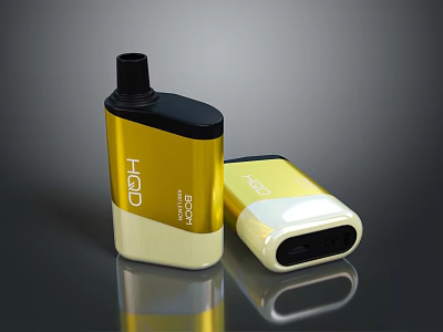 HOLO BOOM Gold And Black Portable Daily Life Devices With Sleek Compact Design 3d model