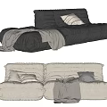 Modern Lazy Sofa 3d model