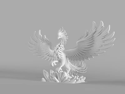 Snow Phoenix 3d model