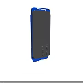 Blue Protective Flip Phone Case With Front Window Design For Mobile Devices