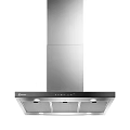 Siemens Stainless Steel Kitchen Range Hood with Lights and Control Panel for Modern Cooking Areas