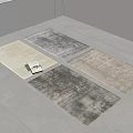Modern Carpet Fabric Carpet Square Carpet 3d model
