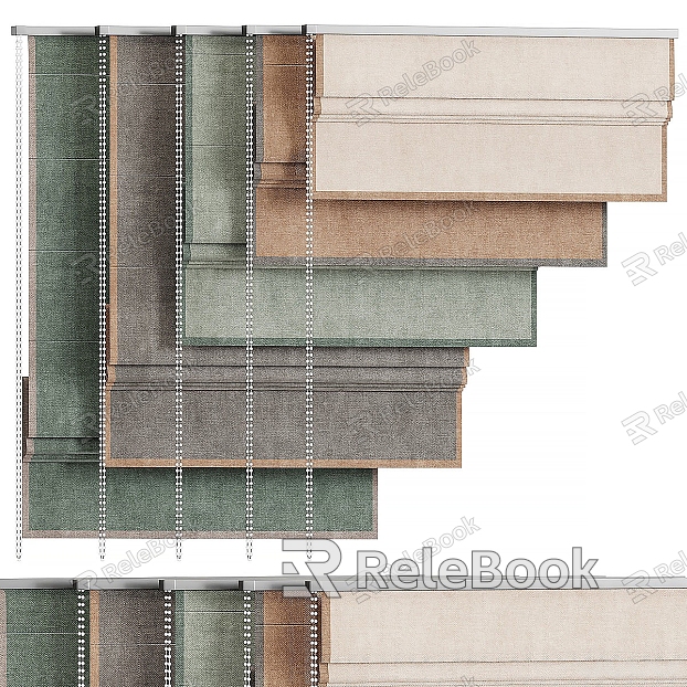 Roman Curtain Folding Curtain model